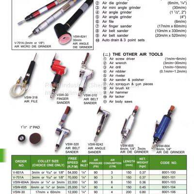 Taiwan Vertex Pneumatic File Machine Tools VAG-318