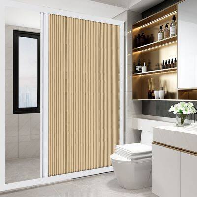 Wet room hidden shower room screen parts kit/UK angle custom brass hardware fiberglass shower glass enclosure with partition