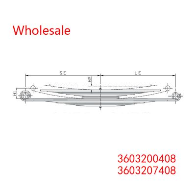 3603200408, 3603207408 Heavy Duty Vehicle Rear Wheel Spring Arm Wholesale For Mercedes Benz