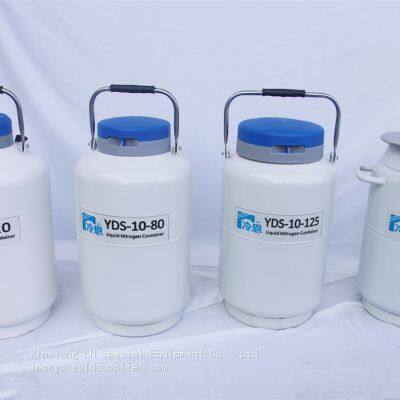 Mini Cryopreservation Liquid Nitrogen Tank of Cell Tissue Samples Storage 10L