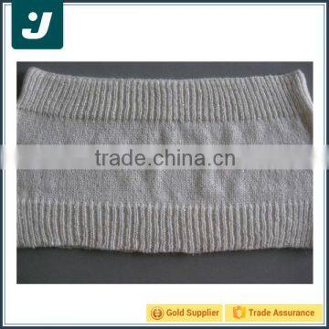 Good quality white fashion knitted acrylic neckerchief