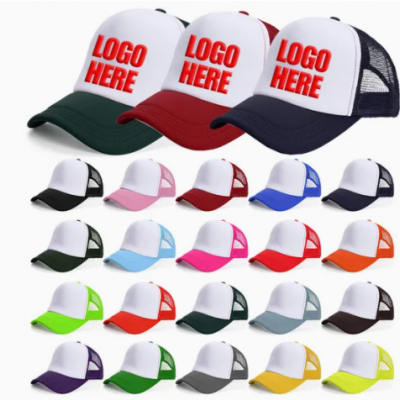 OEM 5 Panel Baseball Foam Mesh Custom Trucker Caps