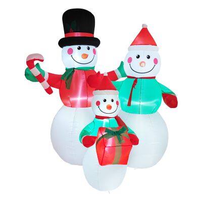 Snowman inflatable with Inflatable snow globe – Perfect for Xmas Decor