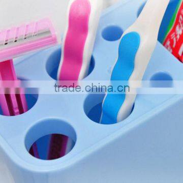 Multi-color Creative Plastic 8 Holes Toothbrush Holder photo-5