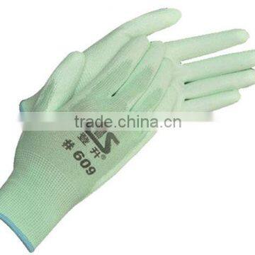 nylon liner pu coated cut resistant glove