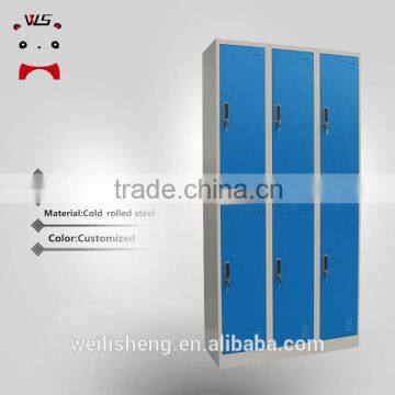 Luoyang WLS Metal Storage Locking Loker WIth High Quality 6 Door