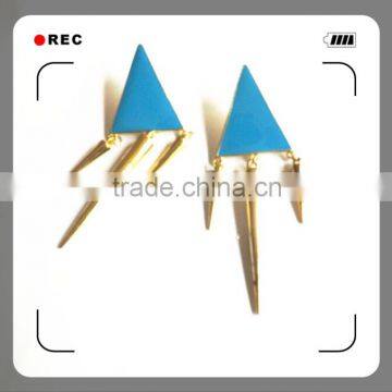 Alloy Jewelry Copper Brass Plating Goldgold Earring Models photo-3