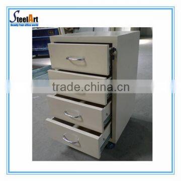 high quality mobile storage cabinet under desk with four drawers