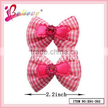 Fashion accessories 2015 hair jewelry with plastic bows,mini baby hair bow clips