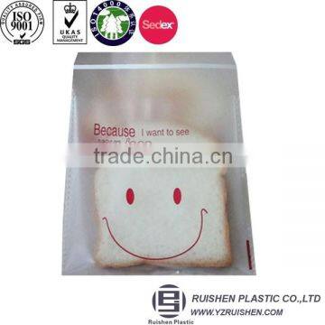 Virgin LDPE Zipper Bread Bag With Printing