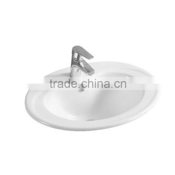 JETMAN White Glazed Ceramic Wash Basin And Sink