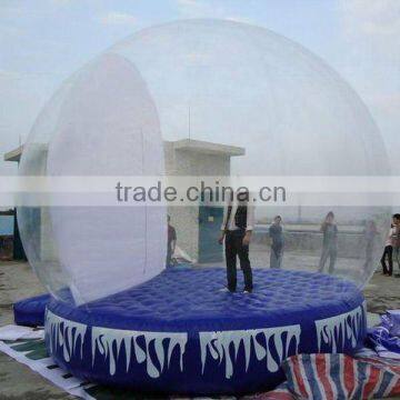 winter large inflatable snow ball / photo snow ball