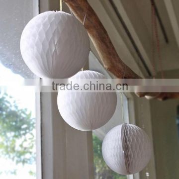 Paper Honeycomb Ball White Colors for House Decor Party Decor