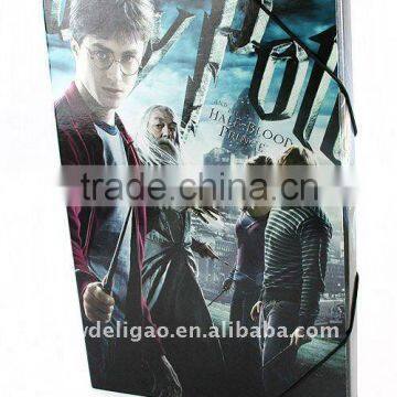 Harry Potter Color Art Paper Desktop File Box for Office Stationery Cardboard A4 or FC Size