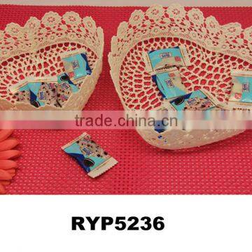 RYP5236 Set of 2pcs lace basket