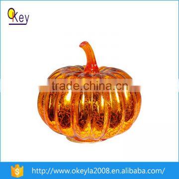 High quality blown glass pumpkin decoration for halloween