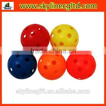 PE practise ball for golf course, soft practise wiffle ball golf ball