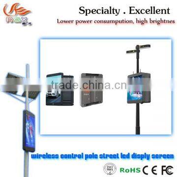 RGX P3 P4 P5 P6 P8 P10 outdoor street pole scrolling light box advertising display