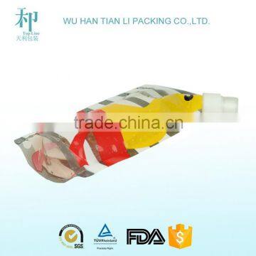 new design sample free biodegradable laminating stand up juice pouch