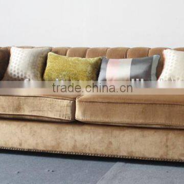 used Classic velvet chesterfield sofa