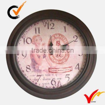 French Themed Boutique metal Wall Clock