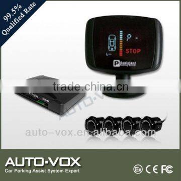 VFD display camera parking sensor system with voice alert with 4 sensors