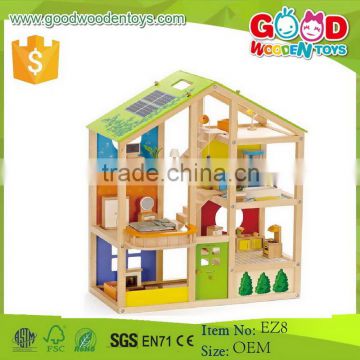 Awarded Design Wooden Game Children's for Sale Kids Pretend Doll House in High Quality