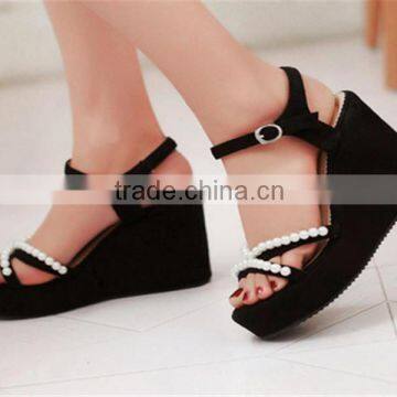 Wholesale Women Shoes 2015 Wholesale China Women Shoes Korean Women Wedge Sandals photo-2