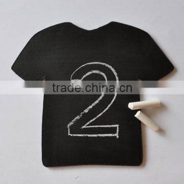 rustic cute small T-shirt shape blackboard