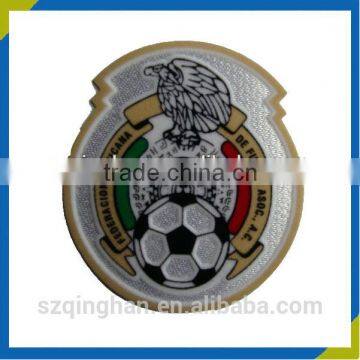 Custom Sports Football Iron on Jersey Flocking Badges Applique Manufacturer