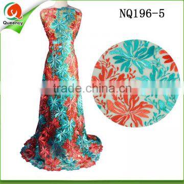 nigerian fabric french lace fabric tulle lace of high quality NQ196-5