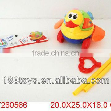 push pull toys,plastic hand push duck toy