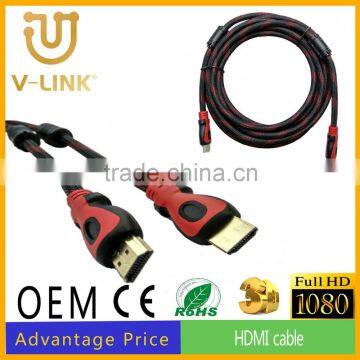 Manufacture price hdmi cable gold plated ,male to male hdmi cable with hd 1080p 3d supported