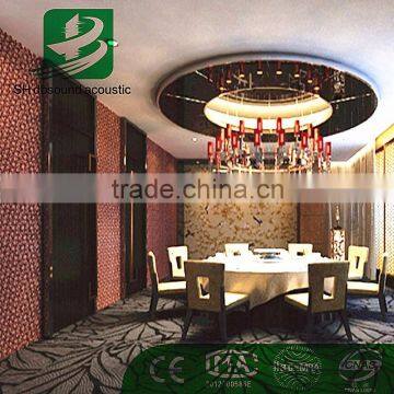 Soundproofing Polyester Material Fire Resistant Decorative Acoustic Wall Panel for hotel