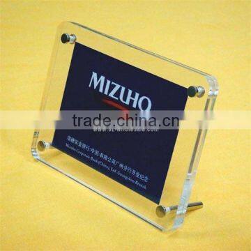 Custom Acrylic Transparent Photo Frame with Hardware Fitting