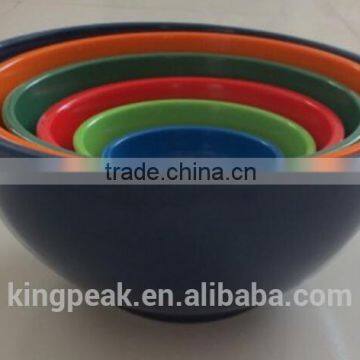 2015 Best Selling MELAMINE Salad Bowls /Mixing Bowls Plus Lids/Plastic mixing bowls/Salad bowls (6pcs/set)