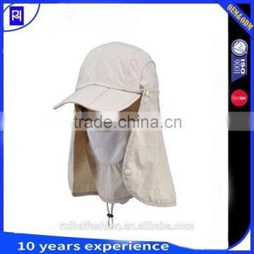 UV 50+ Outdoor Sun Protection Fishing Cap neck flap hat