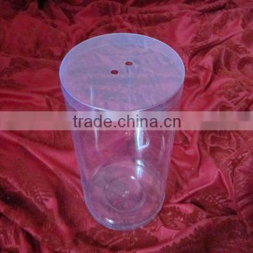 Manufacturer of PVC high quality customized clear plastic cylinder