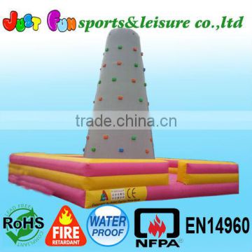 Hot sale inflatable climbing rock climbing wall,rock climbing game