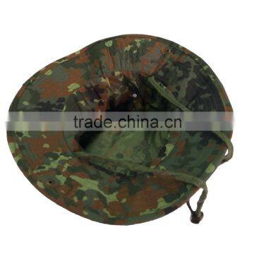 Camo Military boonie hat/custom bucket hat with string/embroidery bucket boonie custom hat