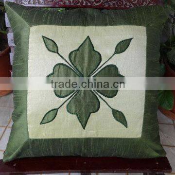 Indian Embroidery Silk Cushion Cover,Decorative Cushion Cover,Home Decor India,Outdoor Cushion,,Silk Cushion Cover