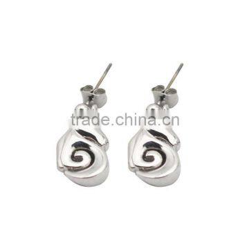 Fashion Earring Designs New Model Silver Stud Earrings Women Men 316L Stainless Steel