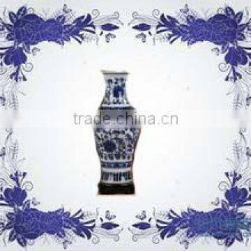 Blue and white good meaning chinese porcelain small flower vase