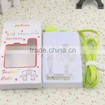 fashion hot selling LED usb cable for Samsung/ HTC /iphone/Xiao MI