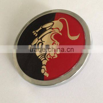 Customized 3D Colorful Plating Adhesive Round Acrylic Car Grille Badges Car Badge photo-3