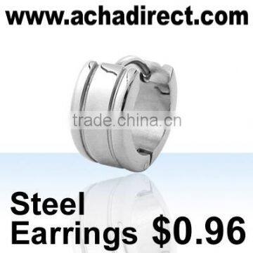 Steel jewelry, fashion stainless steel earrings, price starts from US $ 0.96