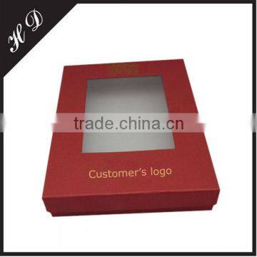 Red Paper Shirt Box With Window