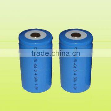 High temperature D 4500mAh rechargeable NICD battery