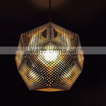 Gold Etch Web Pendant Lights with Stainless steel Material for Projects