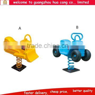 High quality playground spring toy, plastic rocking horse, rocking horse